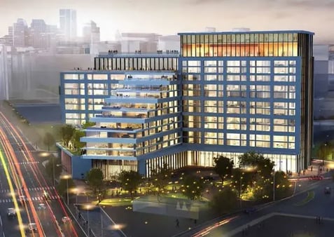 Marine Wharf Hampton Inn & Homewood Suites — Girder-Slab® project, Boston, MA